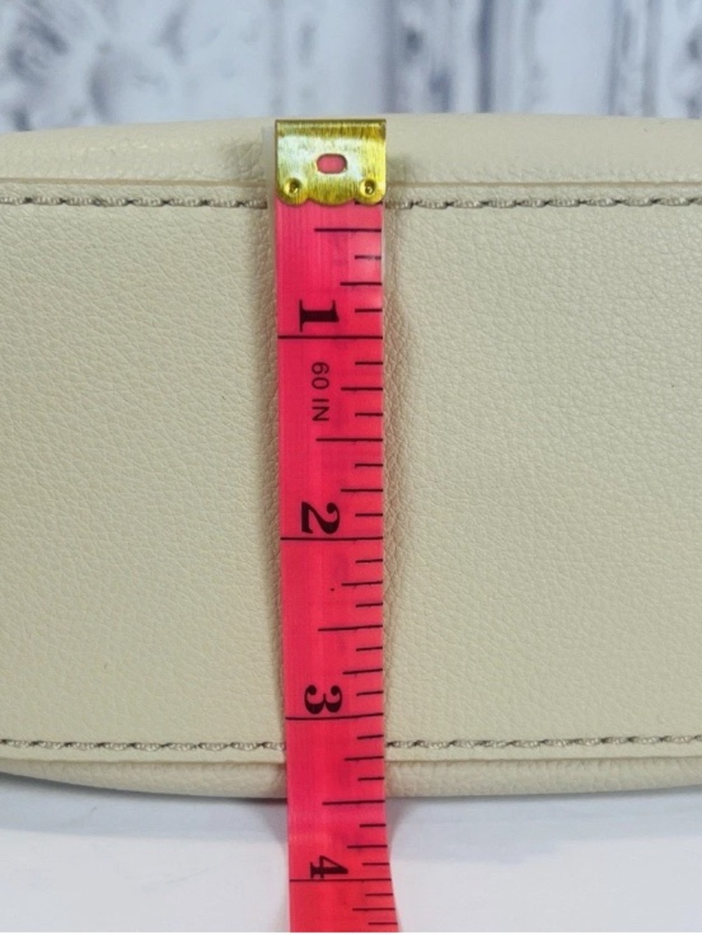 NWT Fossil Shae Leather Crescent Shoulder | Arm | Cross-Body Bag Cream - Picture 15 of 16
